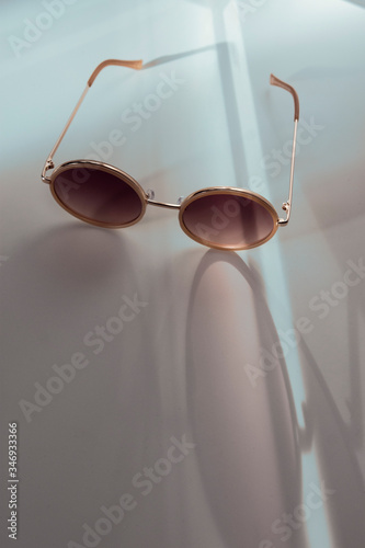 glasses on the table