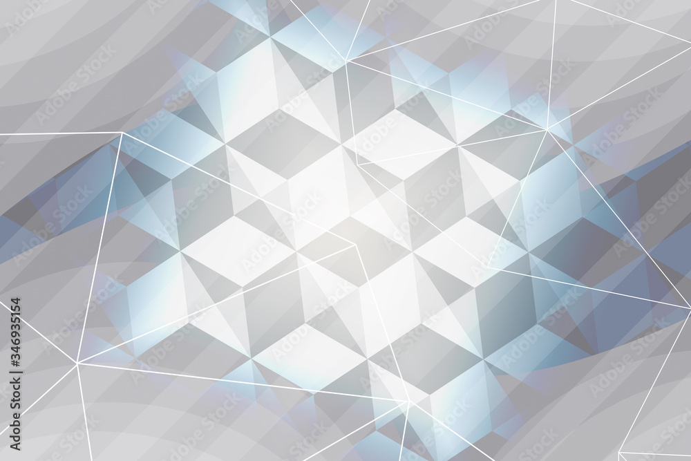 Fototapeta premium abstract, blue, design, 3d, business, technology, concept, light, illustration, white, wallpaper, digital, graphic, architecture, texture, pattern, geometric, art, shape, line, construction, internet