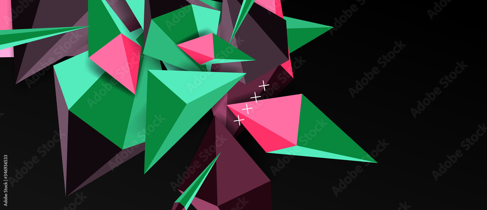 Trendy simple triangle abstract background, dynamic motion concept. Vector Illustration For Wallpaper, Banner, Background, Card, Book Illustration, landing page