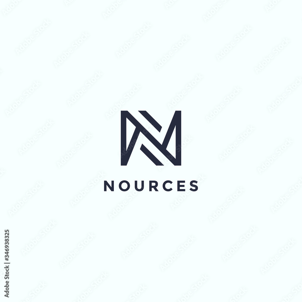 logo letter N with a unique design logo letter N with a unique design