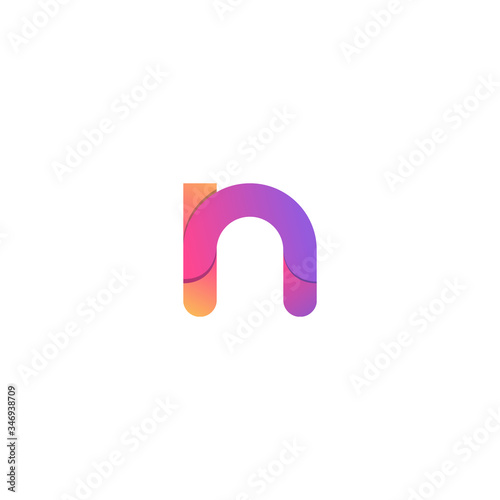 logo letter N with a unique design
