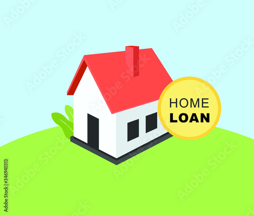 Home loan vector illustration