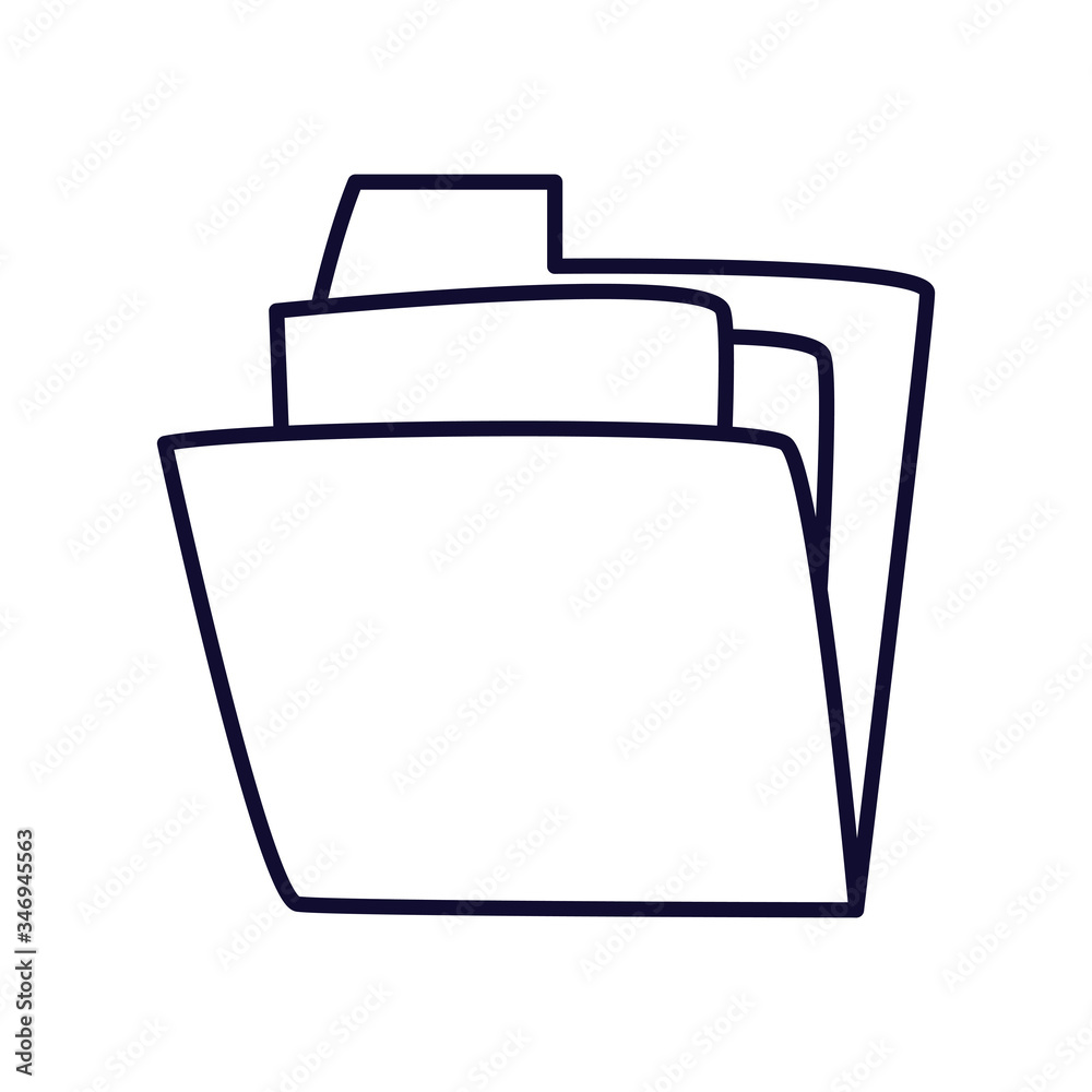 file line style icon vector design file line style icon vector design