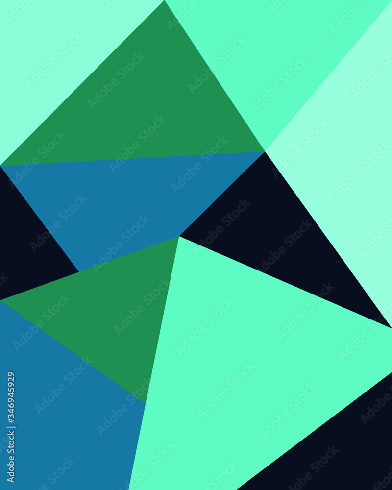 blue polygonal abstract art, teal  vector background