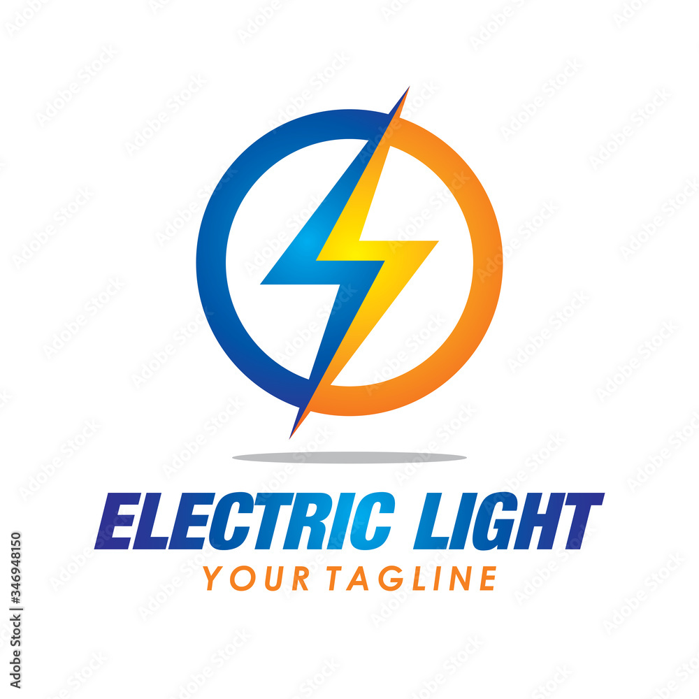 Flash Electric Logo Vector Bolt Energy Icon Flash Electric Logo Vector Bolt Energy Icon