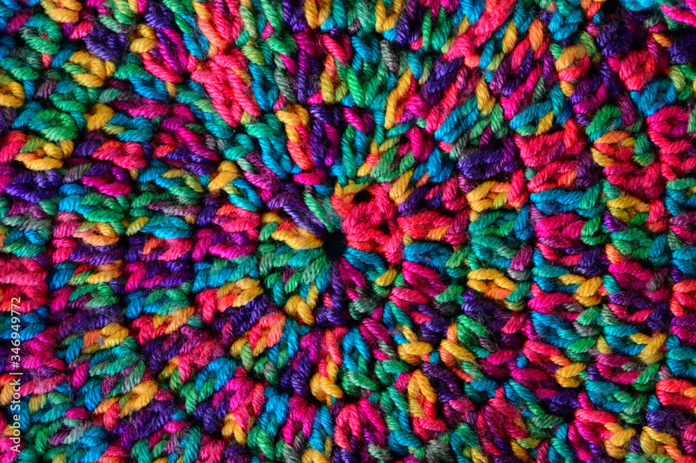 Knitted hand made pattern