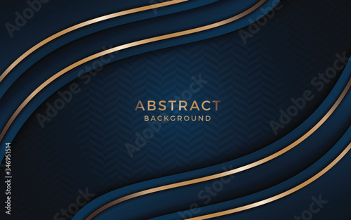 modern luxury background vector overlap layer on dark and shadow black space with abstract style for design. graphic illustration Texture with line golden Sparkles glitters dots element decoration.