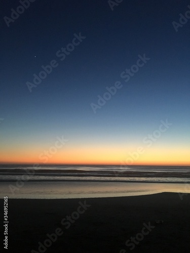 sunset on the beach