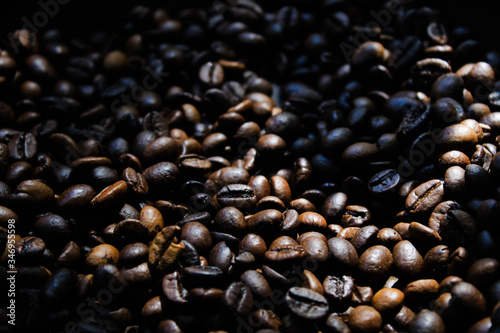 Dry the coffee beans in a pan