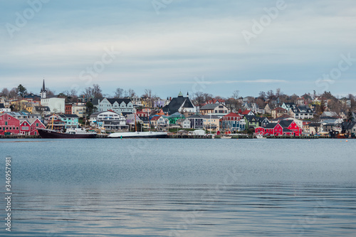 Panorama view on the town of Lunenburg in Nova Scotia, Canada