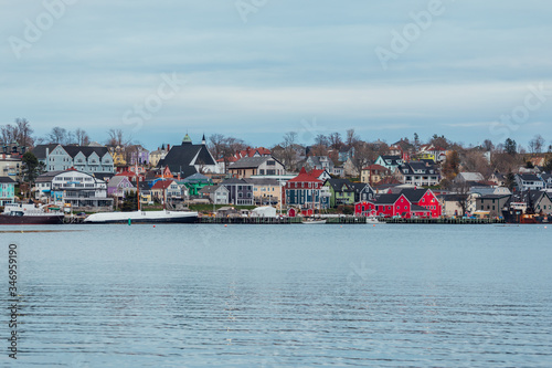 view of the old town of Lunenburg in Nova Scotia