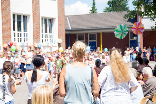Summer party of a primary school
