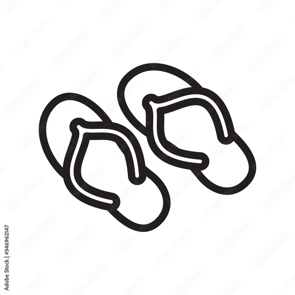 slippers icon vector trendy design template slippers icon vector trendy design template