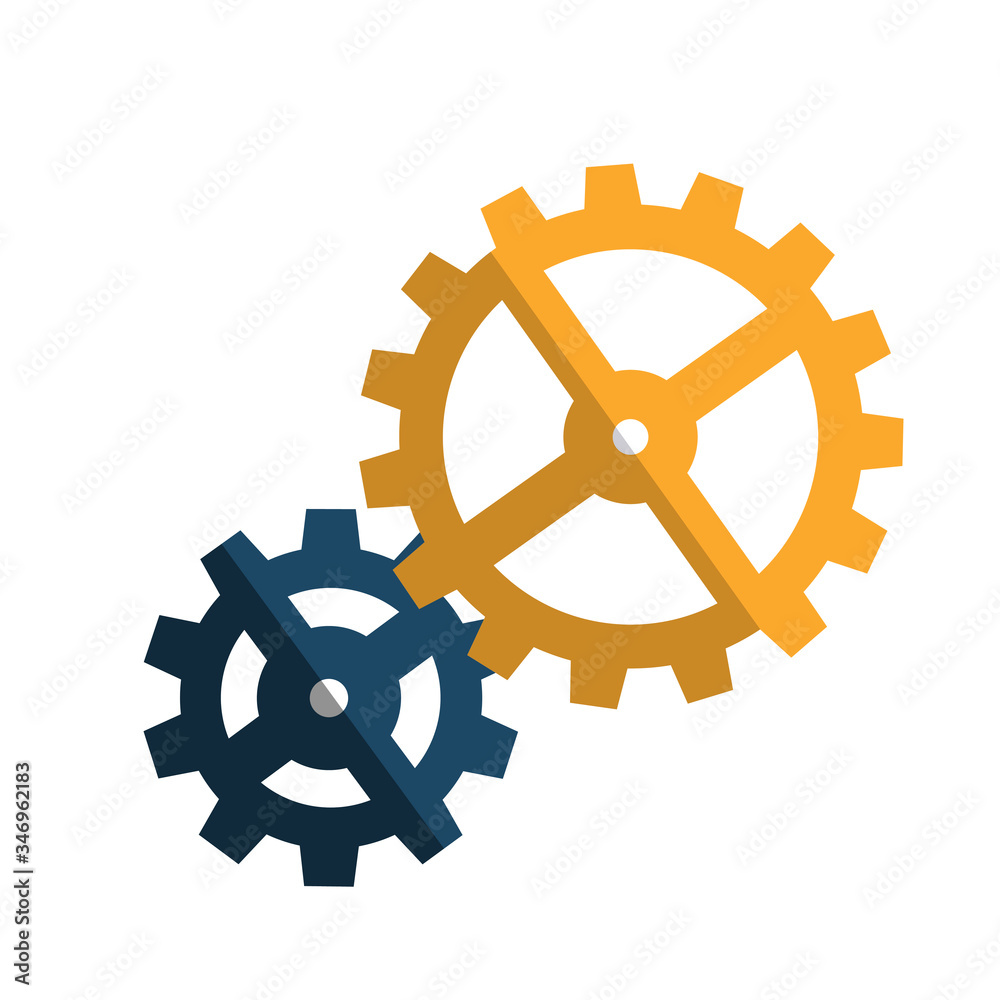 gear icon or symbols in trendy flat style gear icon or symbols in trendy flat style