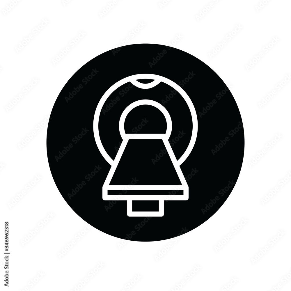 magnetic resonance imaging icon, vector illustration magnetic resonance imaging icon, vector illustration