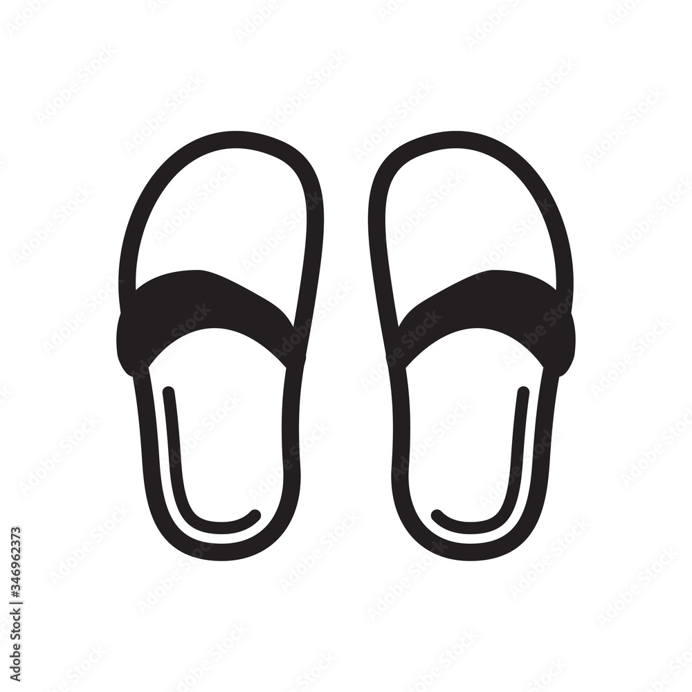 slippers icon vector trendy design template slippers icon vector trendy design template
