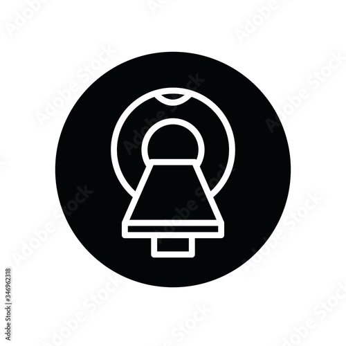 magnetic resonance imaging icon, vector illustration