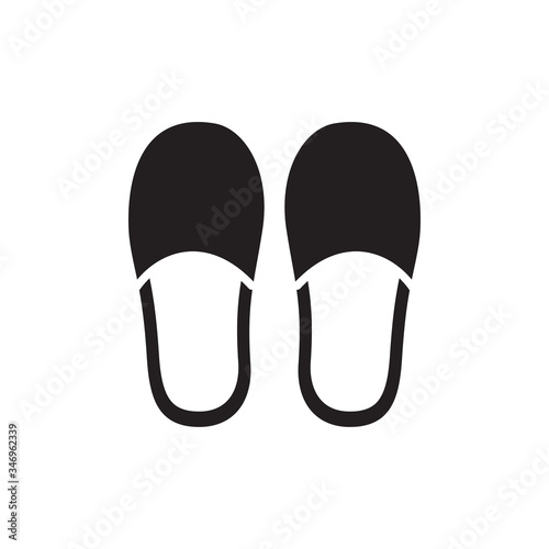 slippers icon vector trendy design template