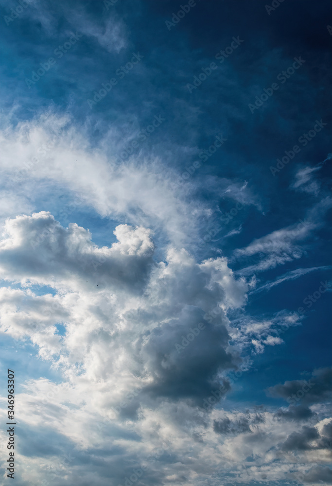 Natural background. Gray and blue spring stormy clouds Natural background. Gray and blue spring stormy clouds