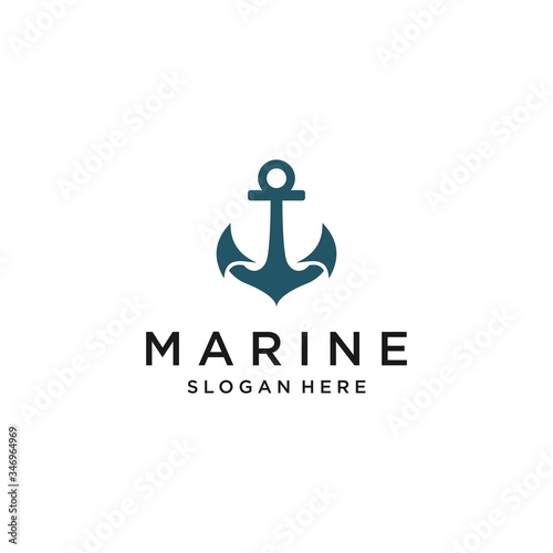 Cool anchor logo designs inspiration Premium Vector