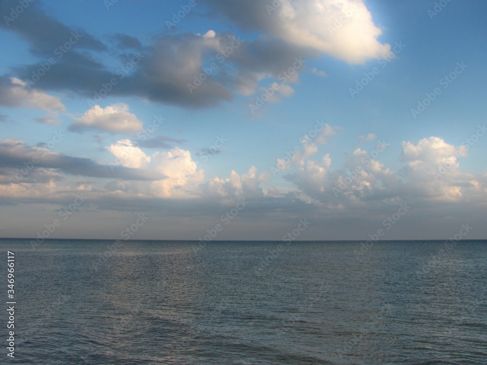 sea waves clouds