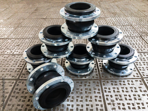 Canvas Print Rubber expansion joints for reduce vibration and dampen sound transmission
