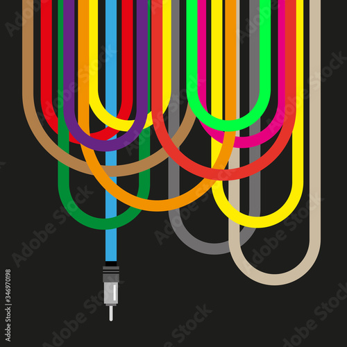 colored cables