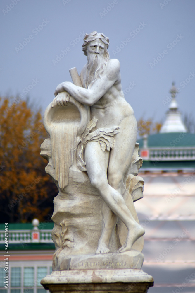 Statue in the park in Moscow