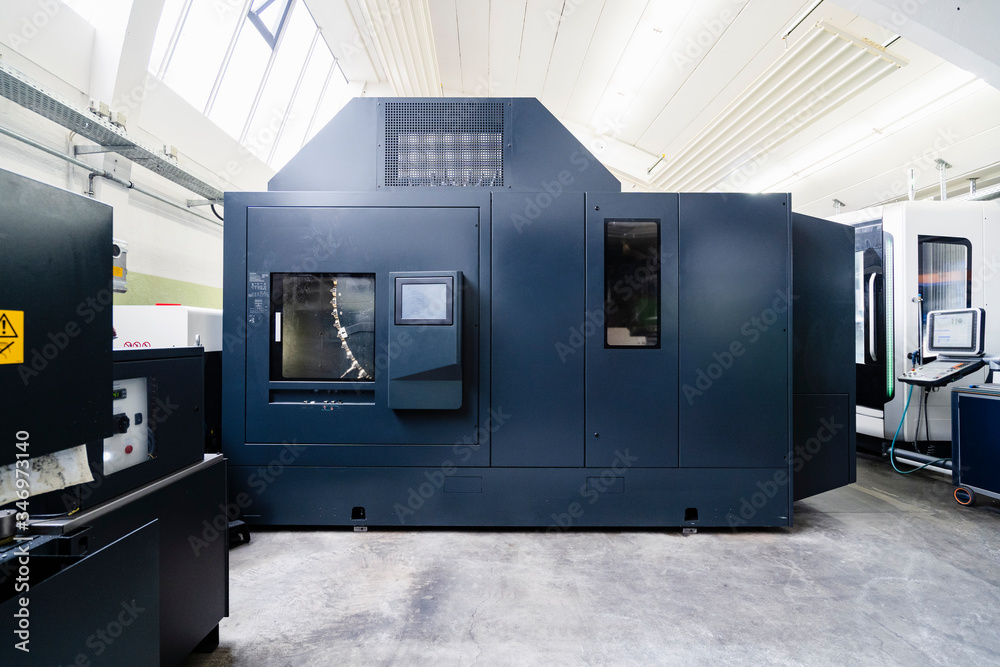 Germany, Bavaria, Munich, Production hall machinery Germany, Bavaria, Munich, Production hall machinery
