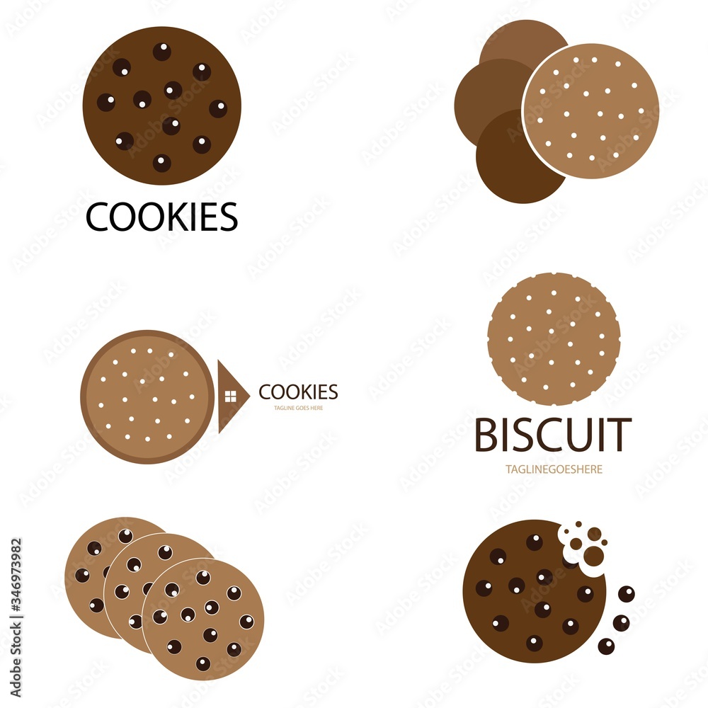 Fototapeta premium cookies, biscuit illustrator vector design