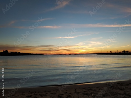 sunset on the beach