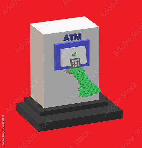 ATM money bank 