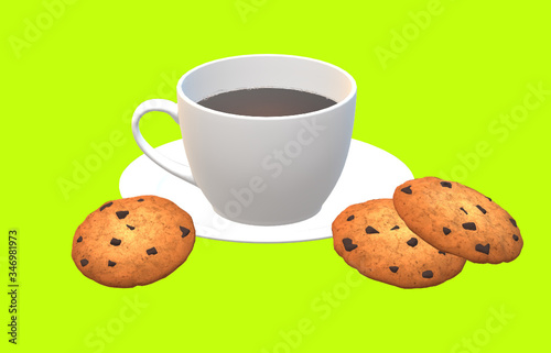 cup of tea and cookies