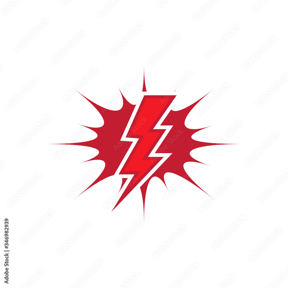 Fototapeta premium Lightning Logo Template vector symbol