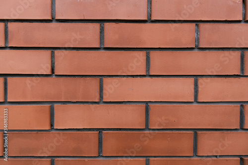 Orange bricks pattern of exterior. New Bricked wall textures.