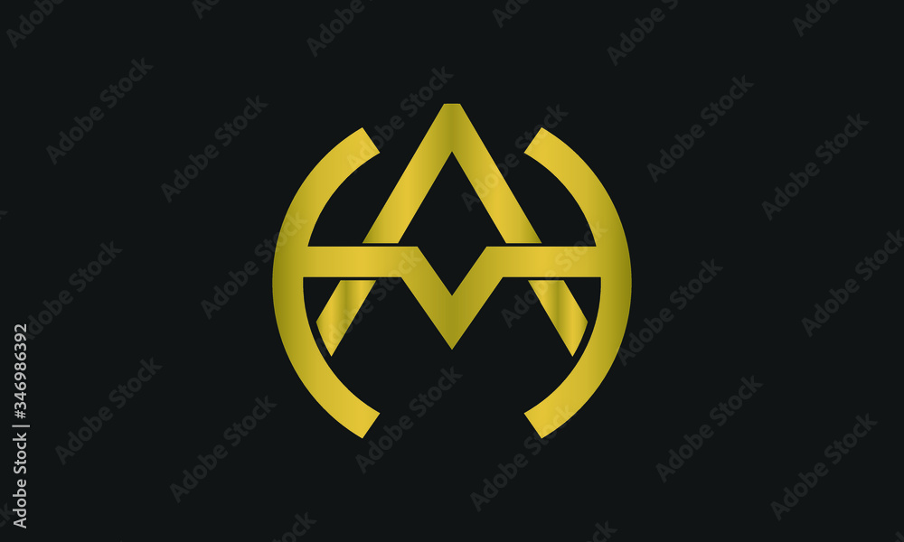 A , H , AH , HA letter logo design and monogram logo. Health Pulse Letter Logo Template Design Vector, Emblem, Design Concept, Creative Symbol, Icon. H, A Heart rate logo.