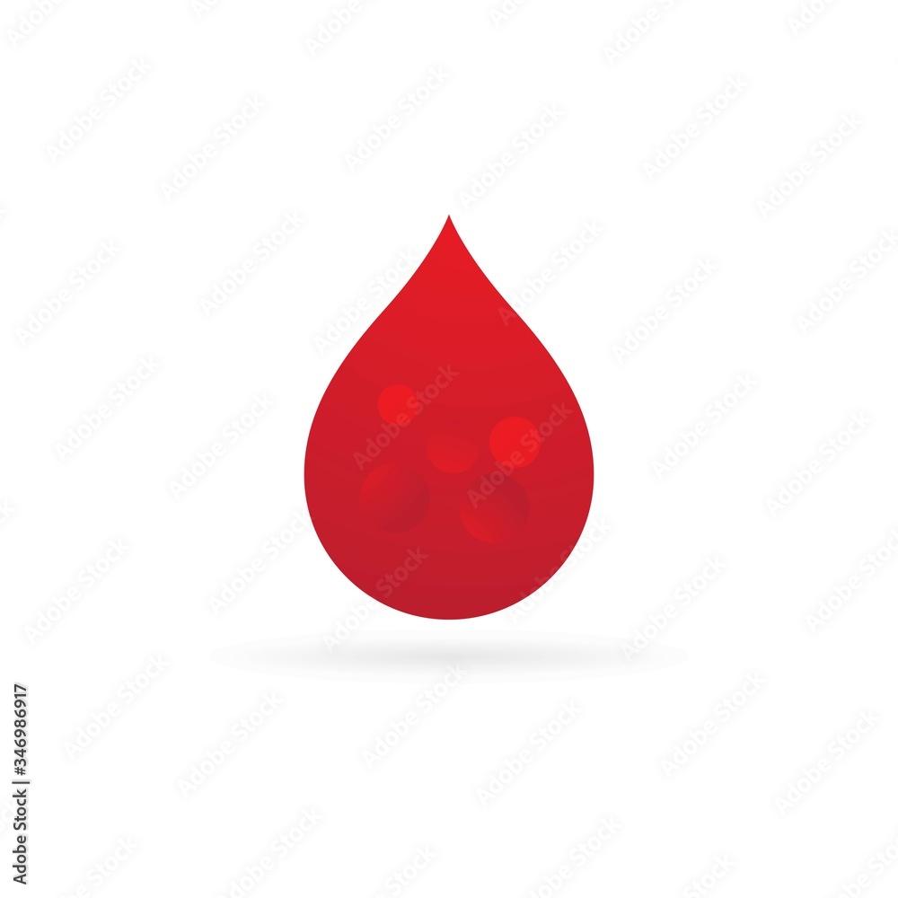 Fototapeta premium Blood ilustration logo