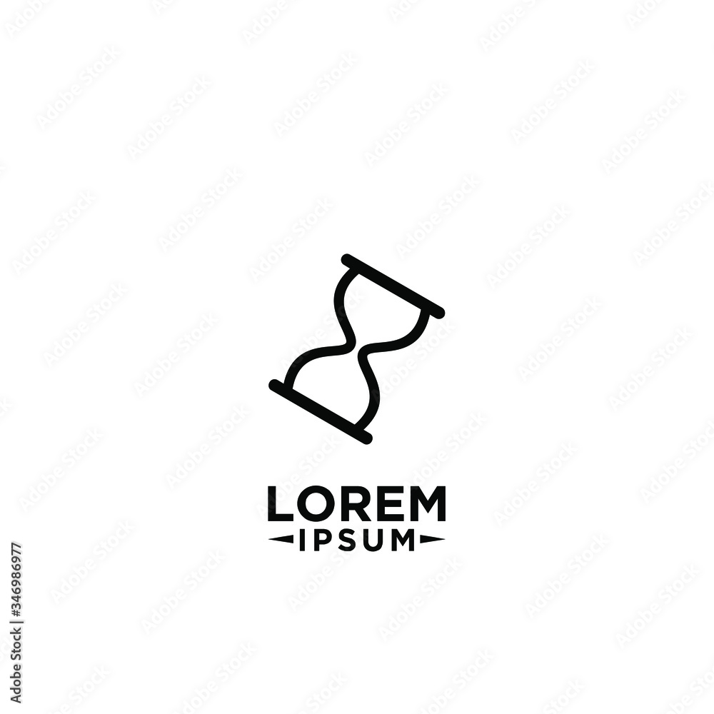 sand glass hour black logo icon design vector sand glass hour black logo icon design vector