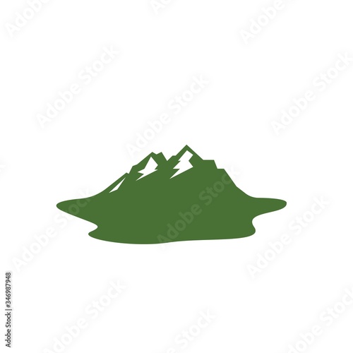 High Mountain icon Logo vector illustration design