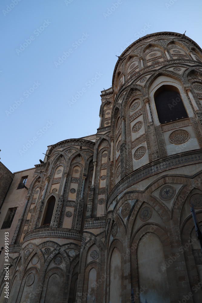 architecture en Sicile ville de Monreale cathédrale