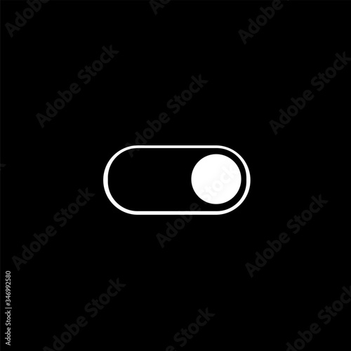 toggle switch logo on black background