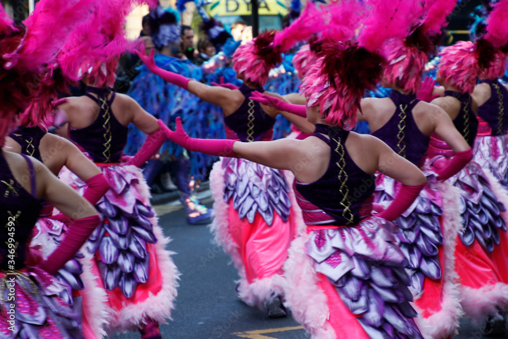 Obraz premium Carnival parade in San Sebastian, Spain