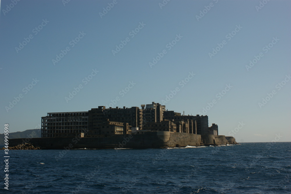 長崎、軍艦島、廃墟、軍艦島クルーズ、建物、橋、建築 長崎、軍艦島、廃墟、軍艦島クルーズ、建物、橋、建築