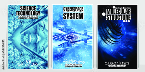 Poster background with abstract technology digital hi tech concept 