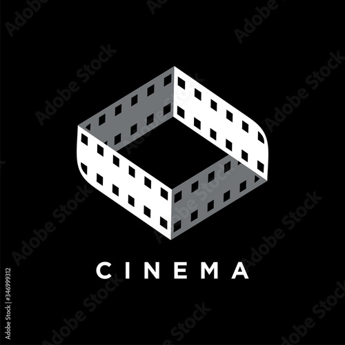 Cinema logo film and videography design template for business
