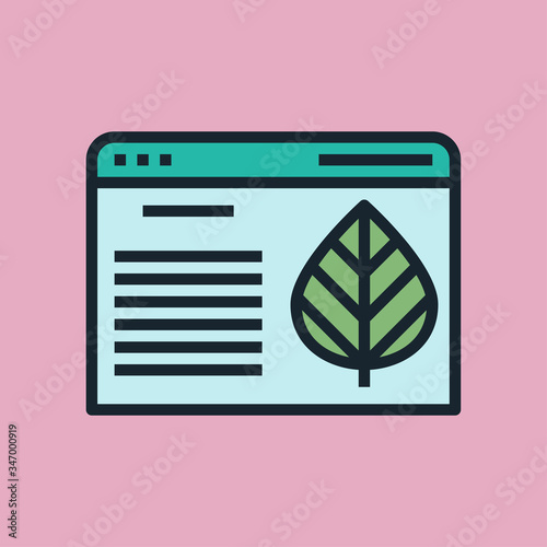 Evergreen Content. Digital marketing concept illustration, flat design linear style banner. Usage for e-mail newsletters, headers, blog posts, print and more. Vector