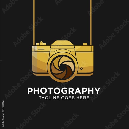 Photography logo design vector for studio and business. Camera icon vector design template