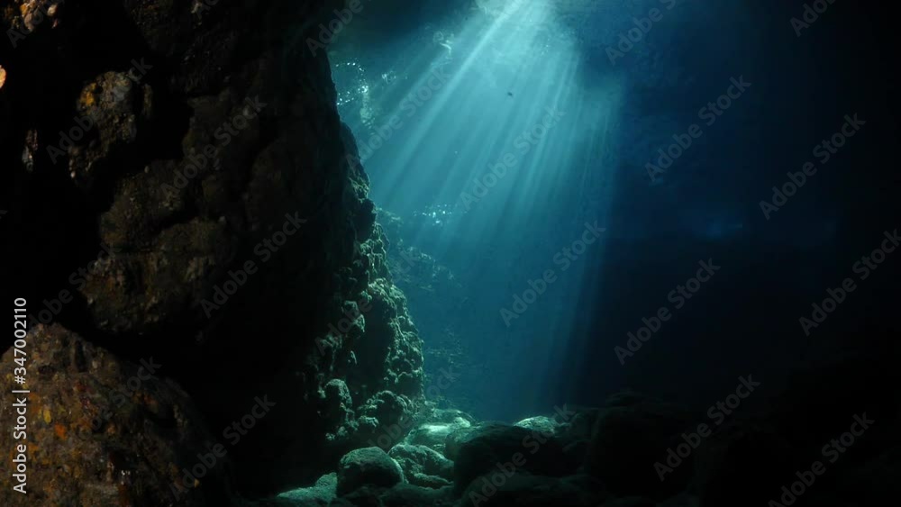 sun rays sun beams and sun shine underwater in cave beautiful light scenery scuba divers to see sun rays sun beams and sun shine underwater in cave beautiful light scenery scuba divers to see