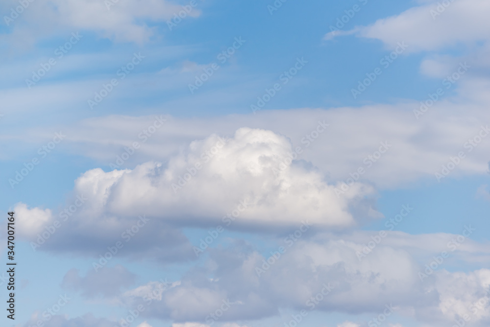 Naklejka premium Natural background of the sky and clouds