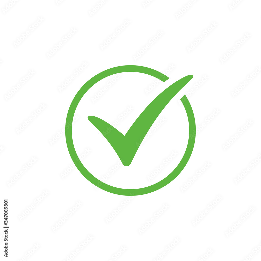 Check mark icon vector design